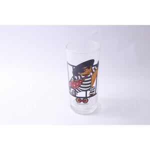 McDonald's Hamburglar, Water Glass, 1977, Transparent, 6 inches, Drink, Juice,
